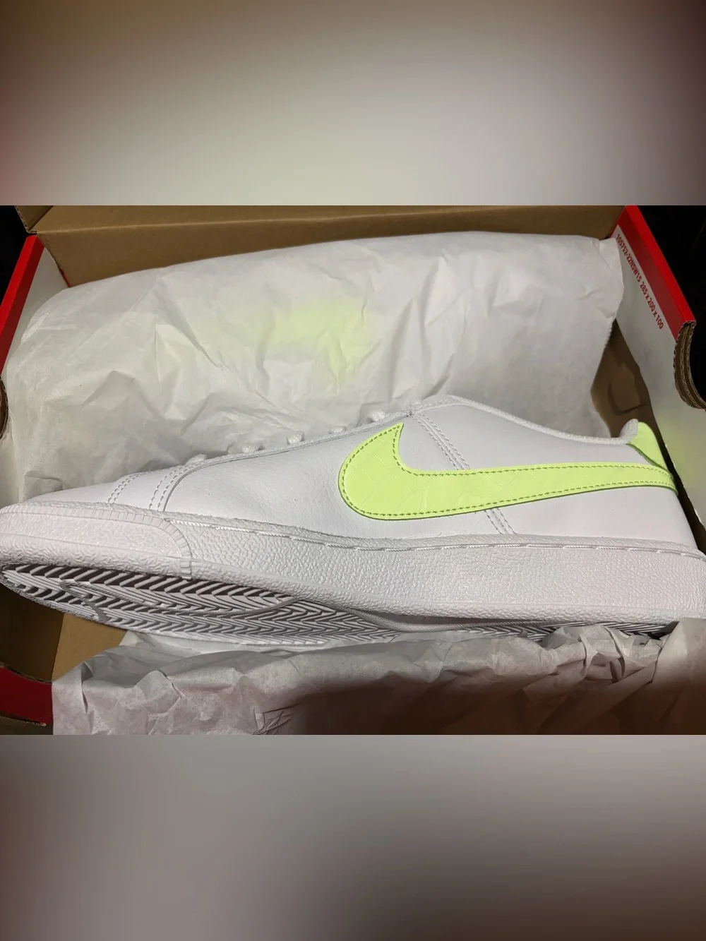 Nike Women’s Court Royale with Neon Lime Swoosh